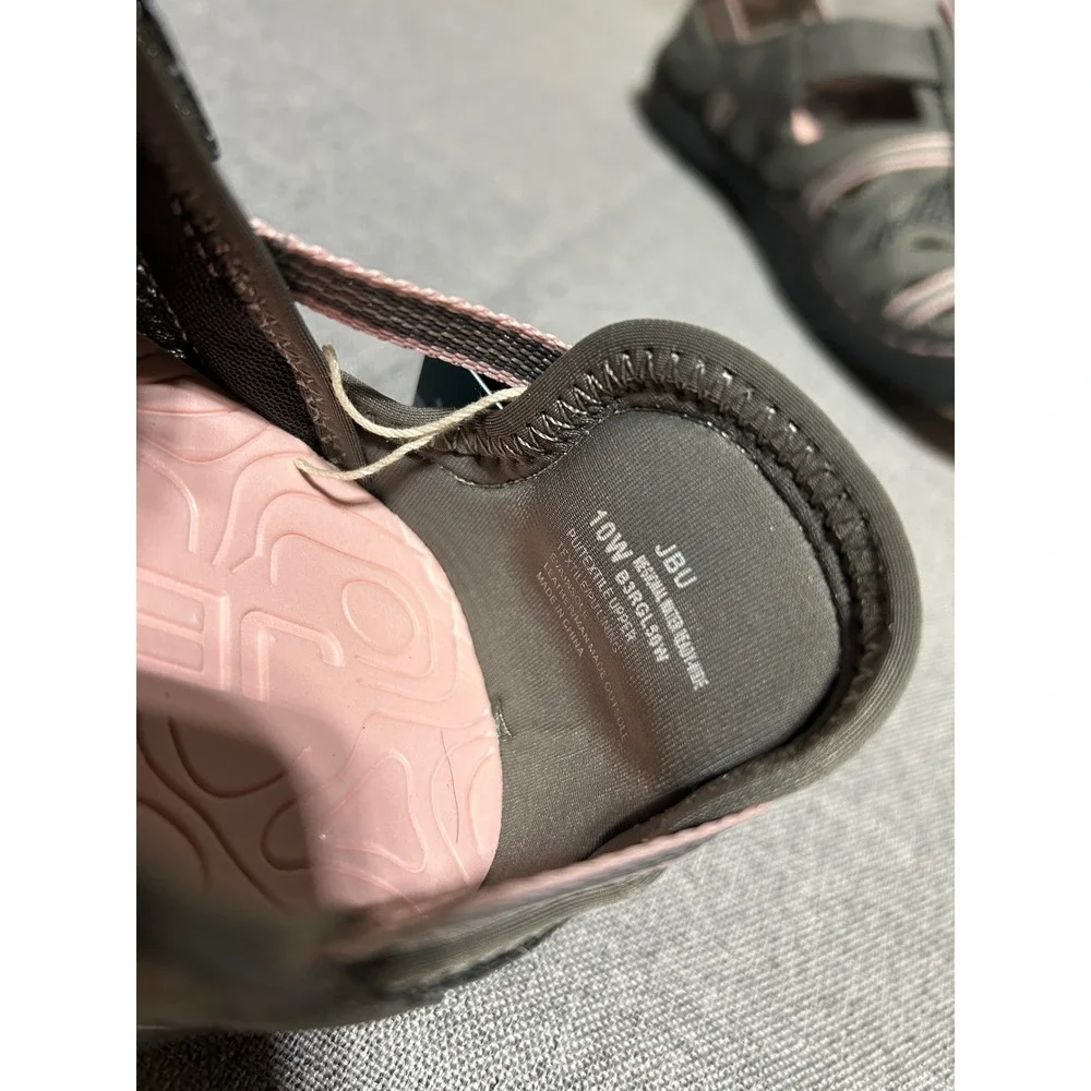 JBU Jambu Women 10W Gray Pink Mesh Water Ready‎ Sandal B3RGL50W